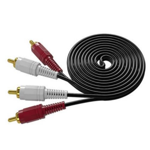 Gold-plated 2-on-2 RCA Lotus Head Video Cable