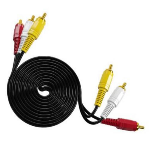 Three to three AV audio and video cables