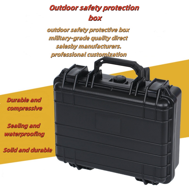 Handheld plastic toolbox luxury case/three proof box/waterproof and moisture-proof box